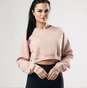 Alphalete Cropped Sweatshirt - Vintage Rose - S